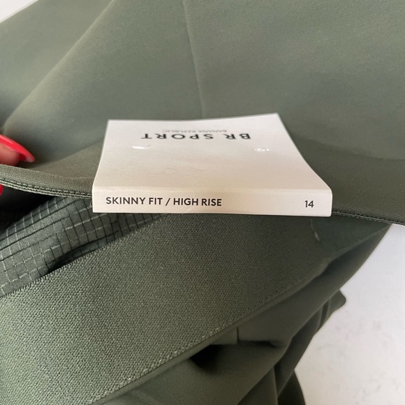 Banana Republic Sport Skinny Fit Pants | Size 14 Sage Flare Pants New - Picture 5 of 15